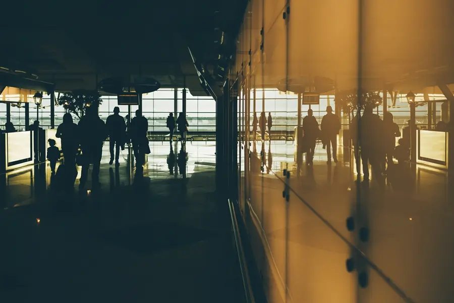 people at the airport