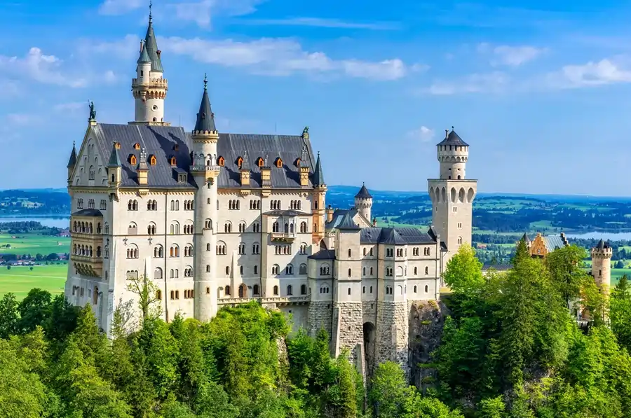 German cities and regions, from Berlin urban edge to Bavarian alpine