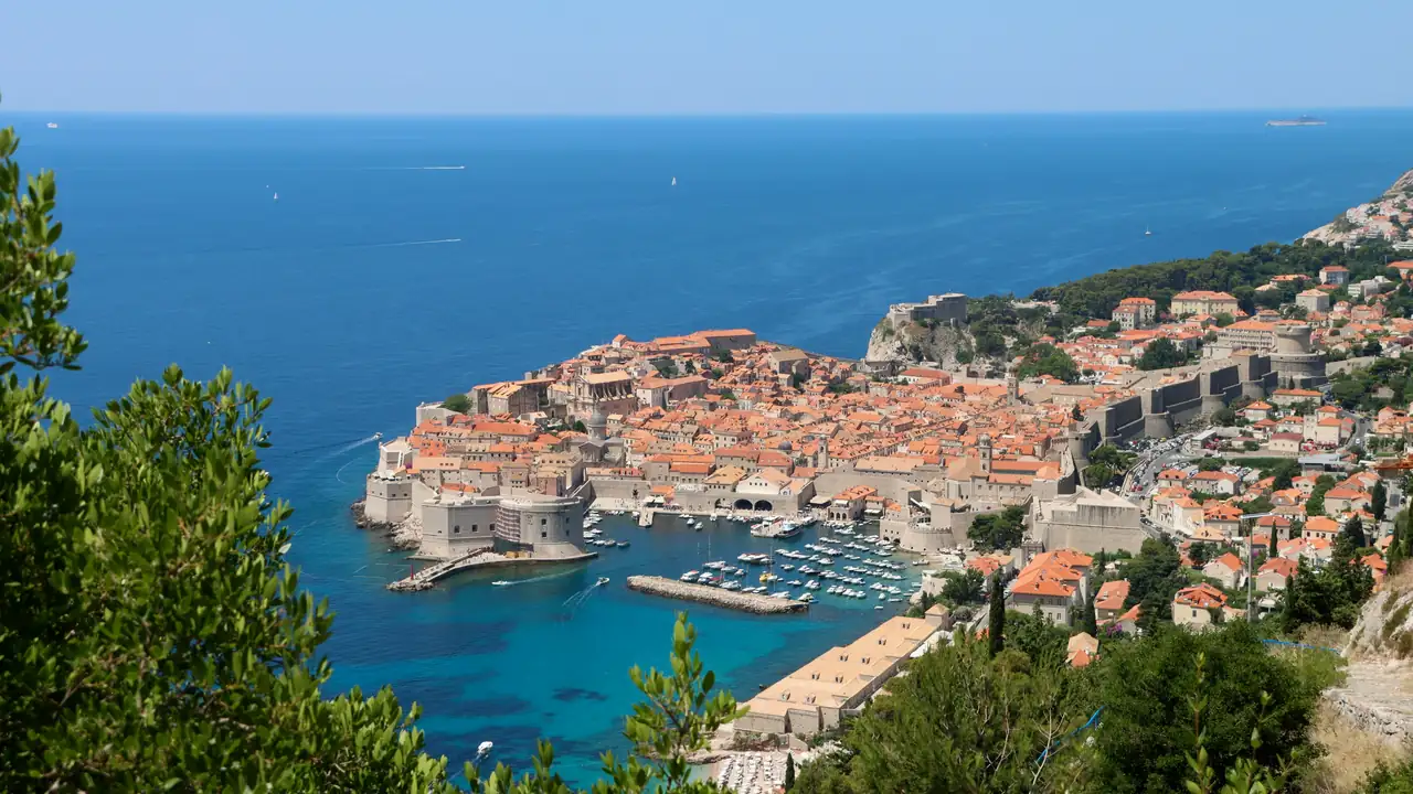 Dubrovnik old town by the Adriatic