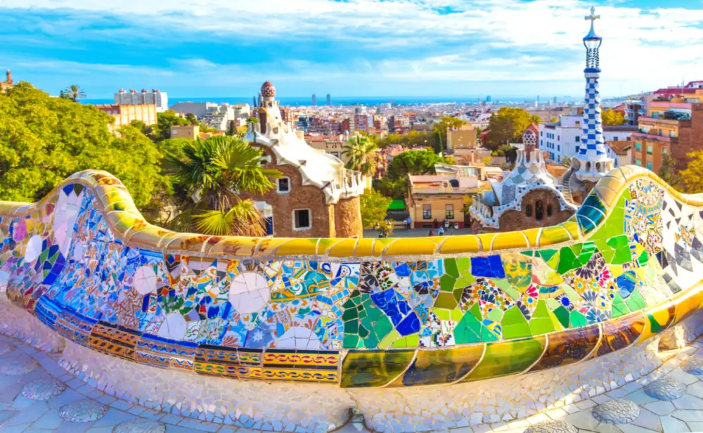 Barcelona skyline with Sagrada Família