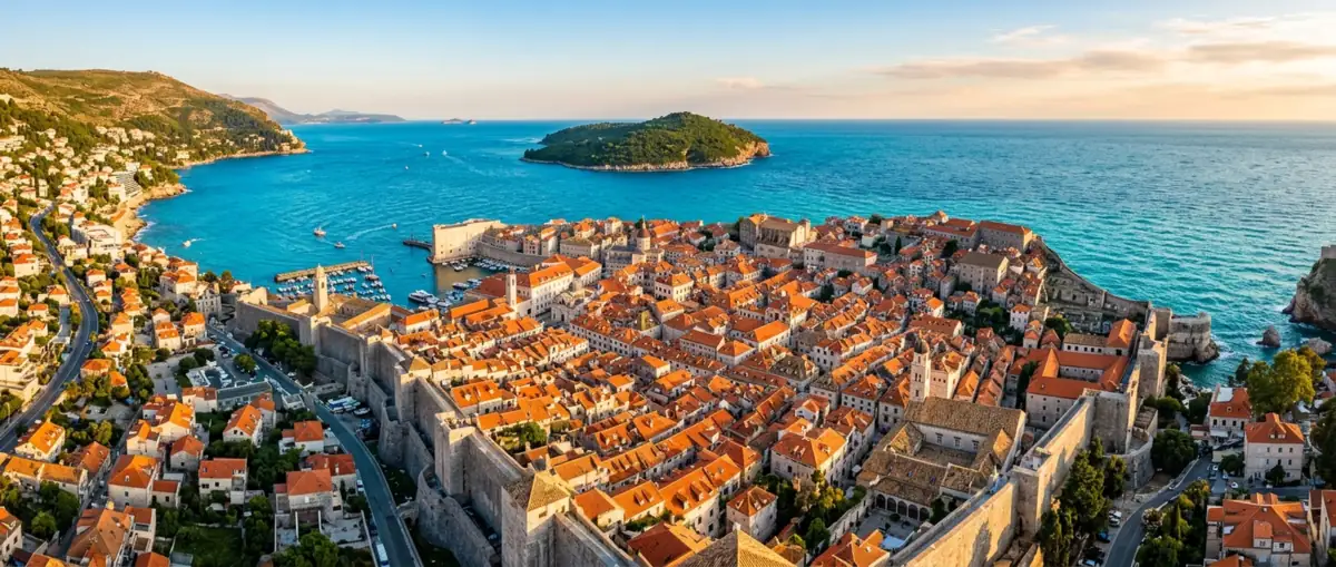 Dubrovnik old town by the Adriatic